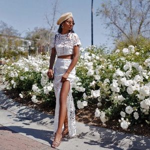 Tobi lace two piece set. Size XS. Worn once